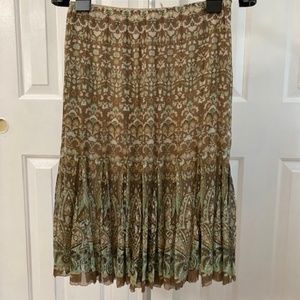 Elie Tahari 100% silk chiffon flared skirt (S0)